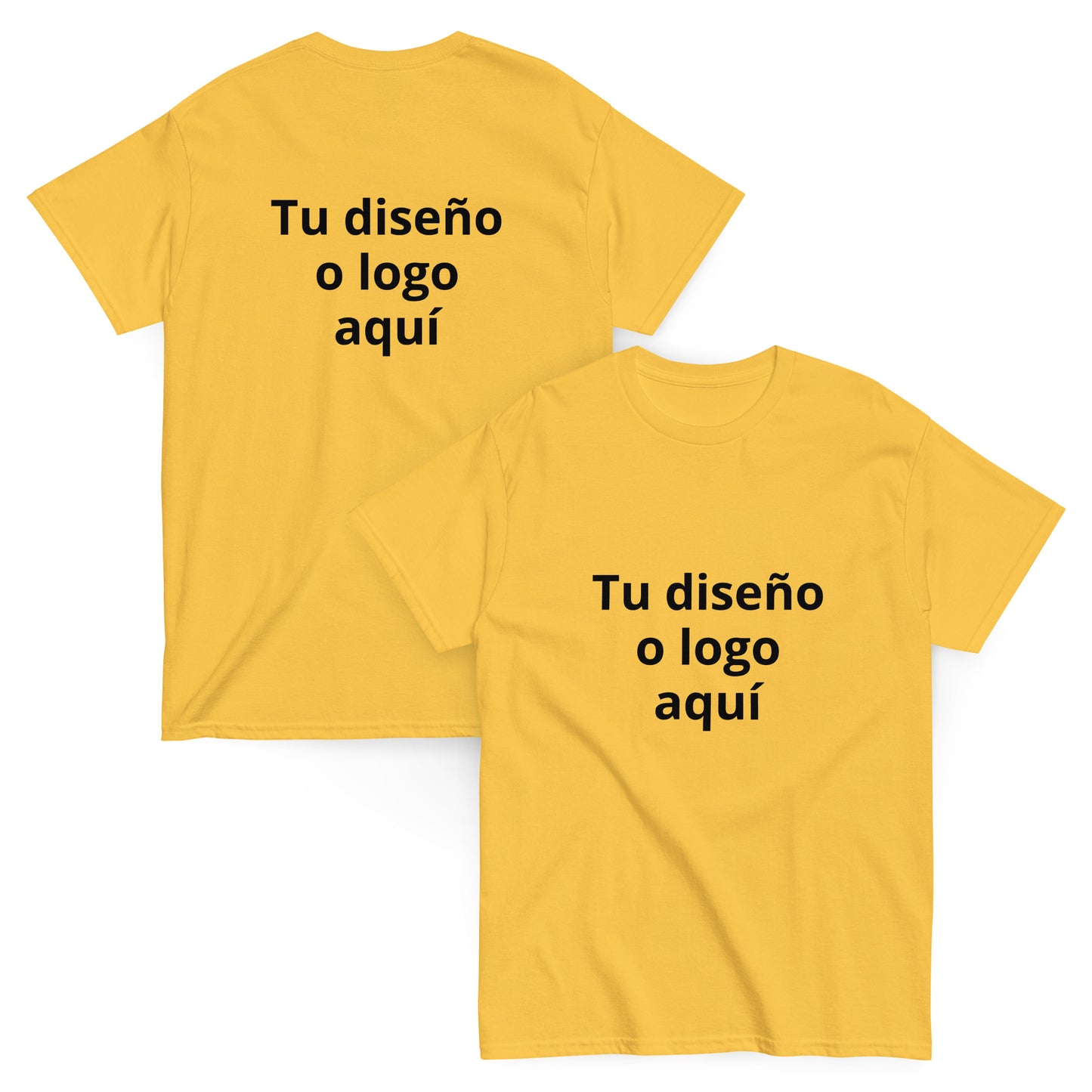 Remera personalizada frente y espalda