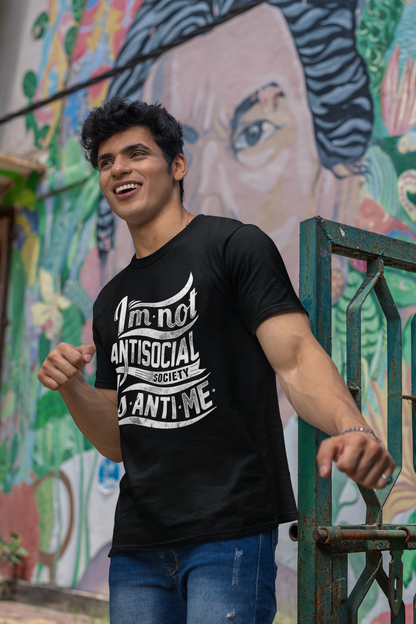 Remera Im not antisocial