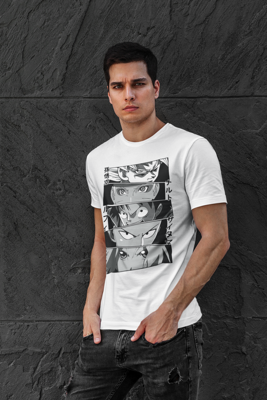 Remera Anime Crossover