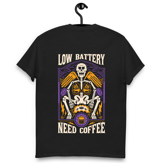 Remera Low Battery Need Coffee