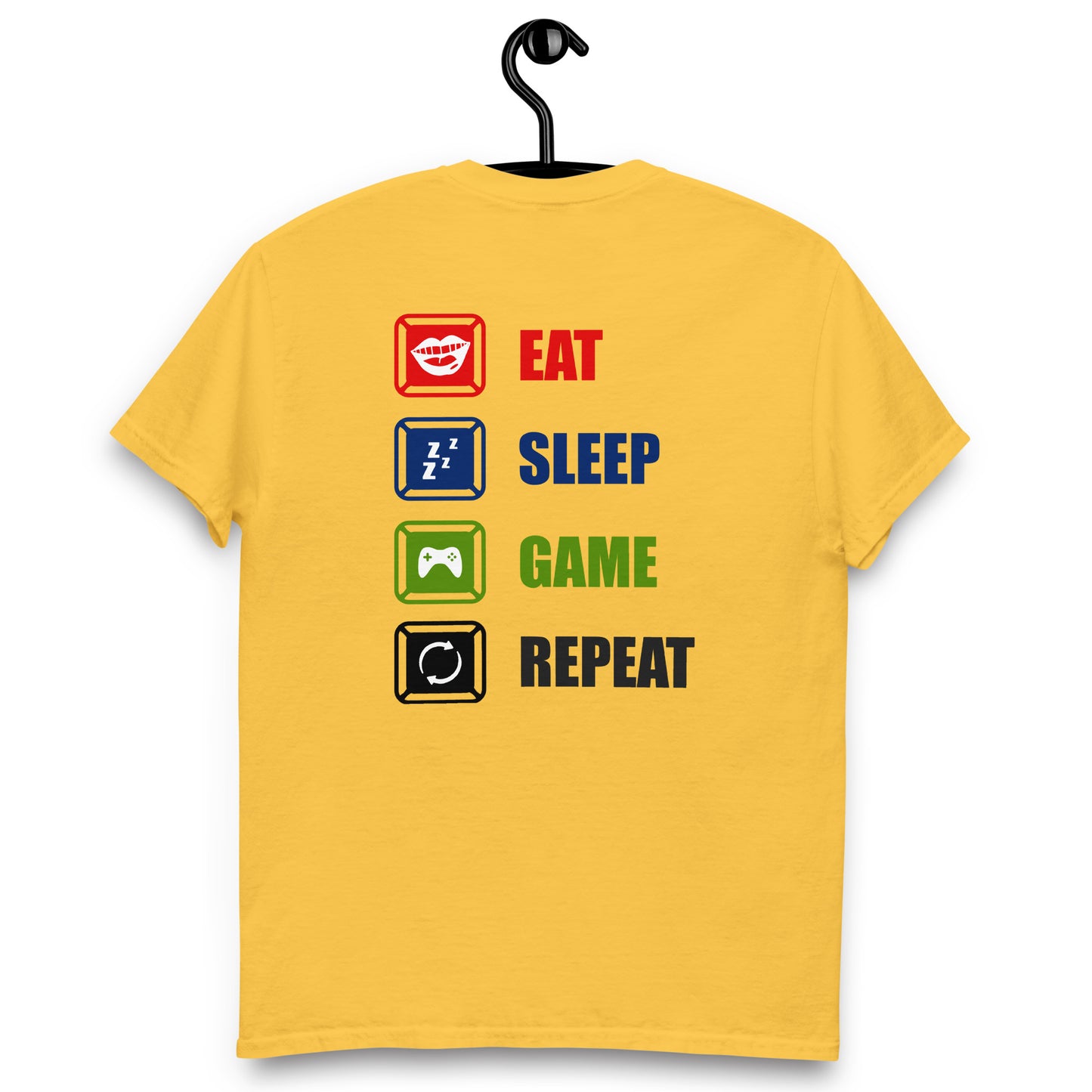 Remera Eat Sleep Game Repeat