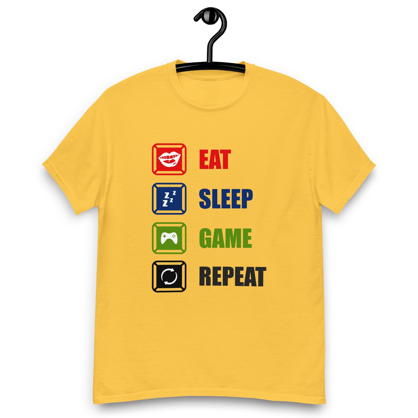 Remera Eat Sleep Game Repeat