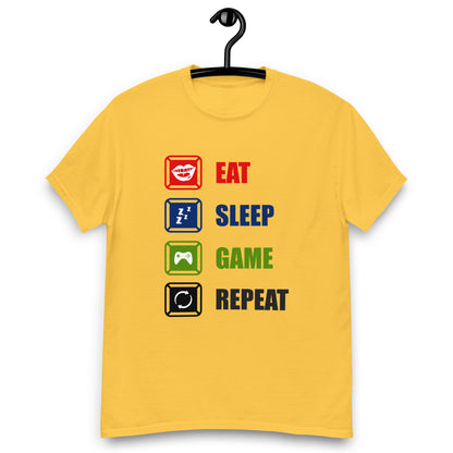 Remera Eat Sleep Game Repeat