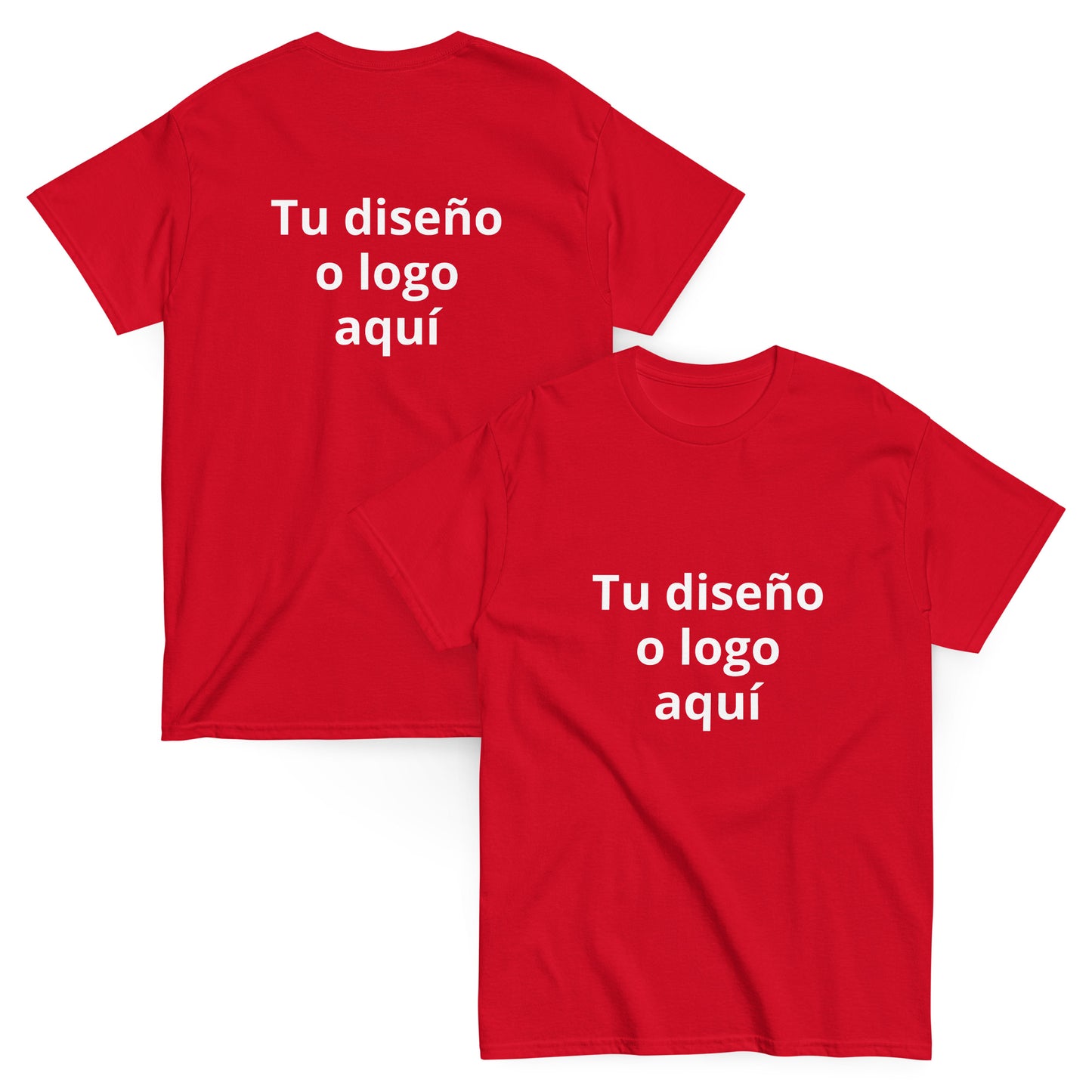 Remera personalizada frente y espalda