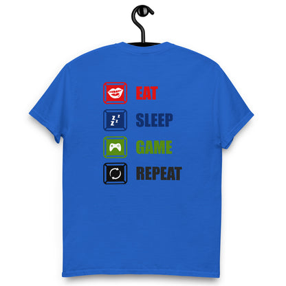 Remera Eat Sleep Game Repeat