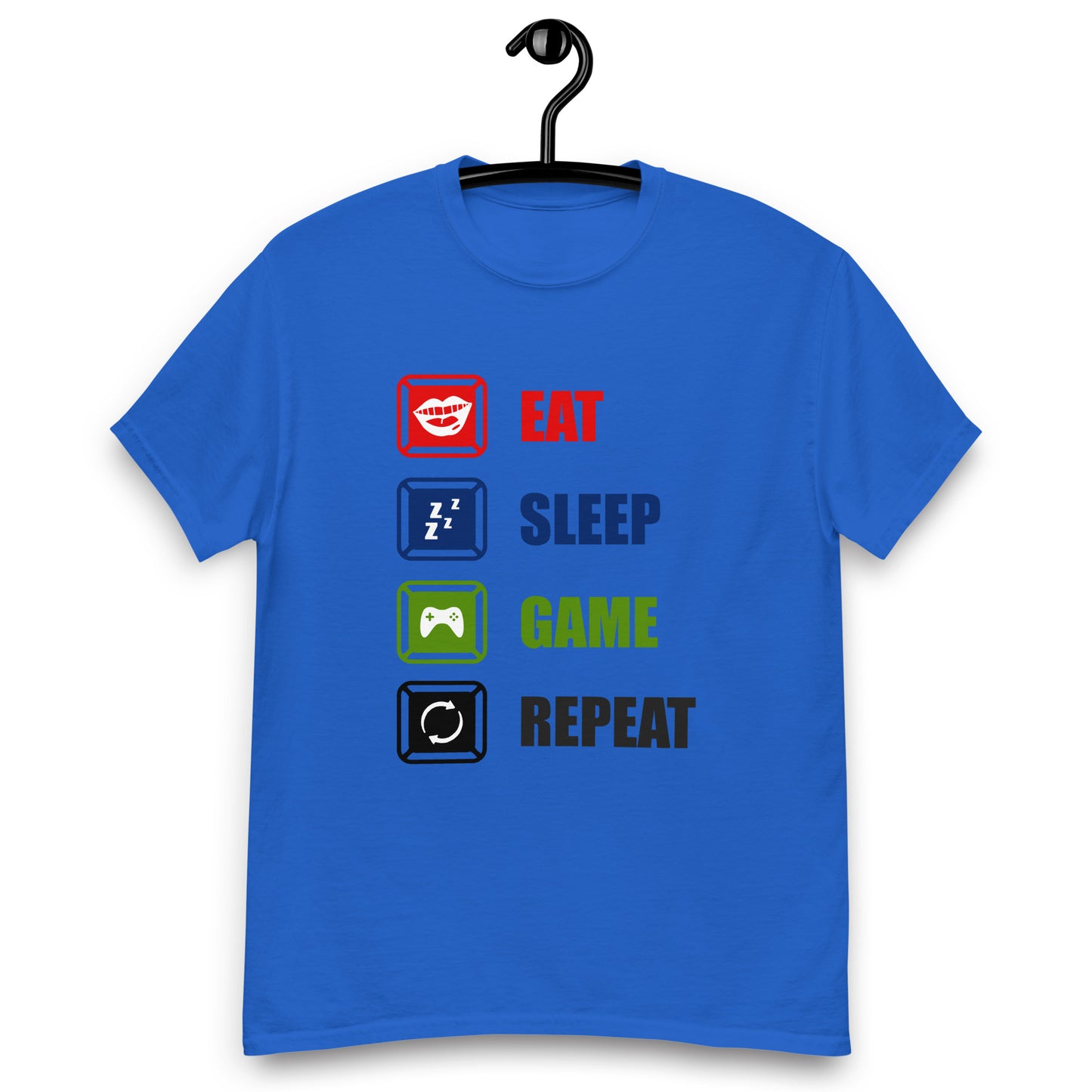 Remera Eat Sleep Game Repeat