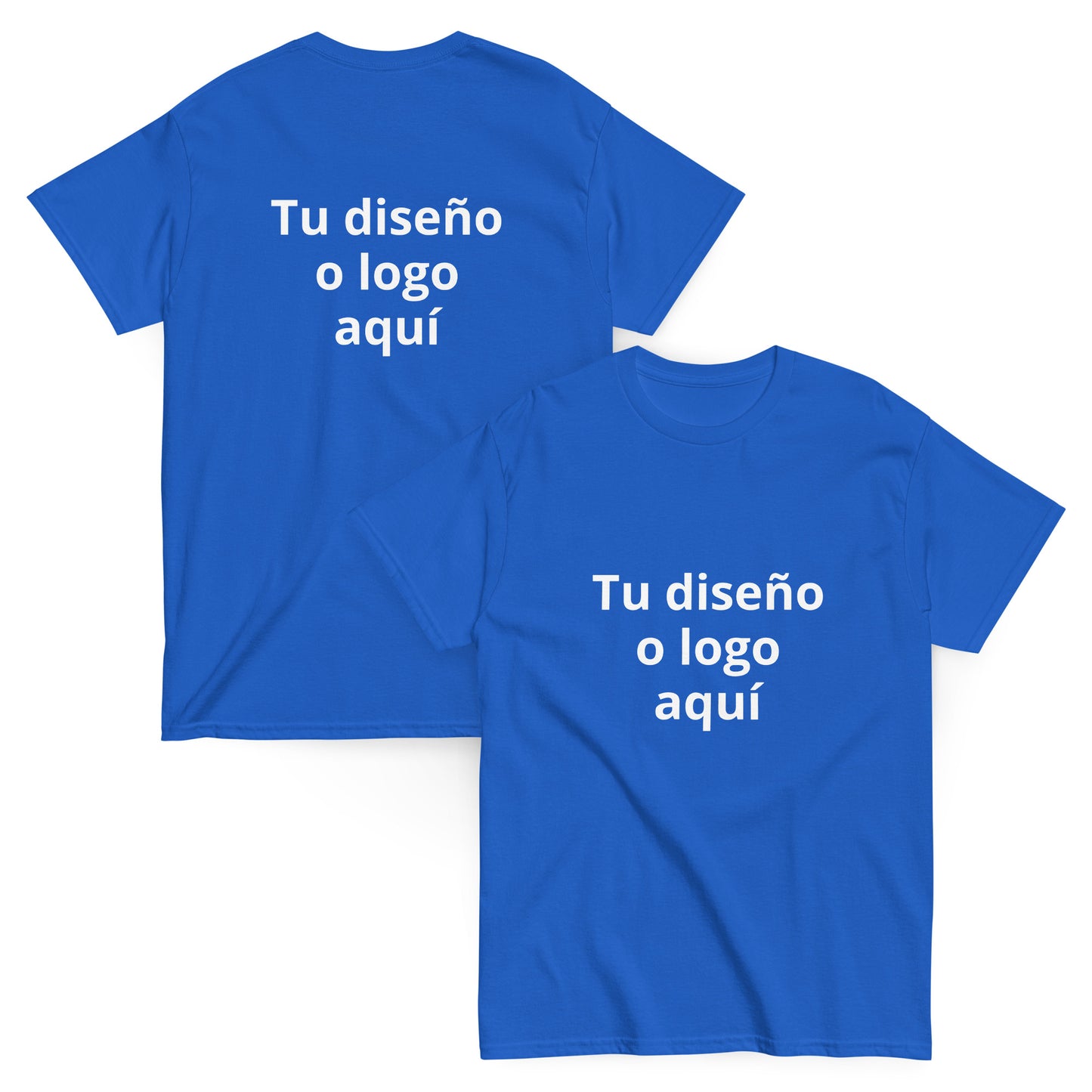 Remera personalizada frente y espalda