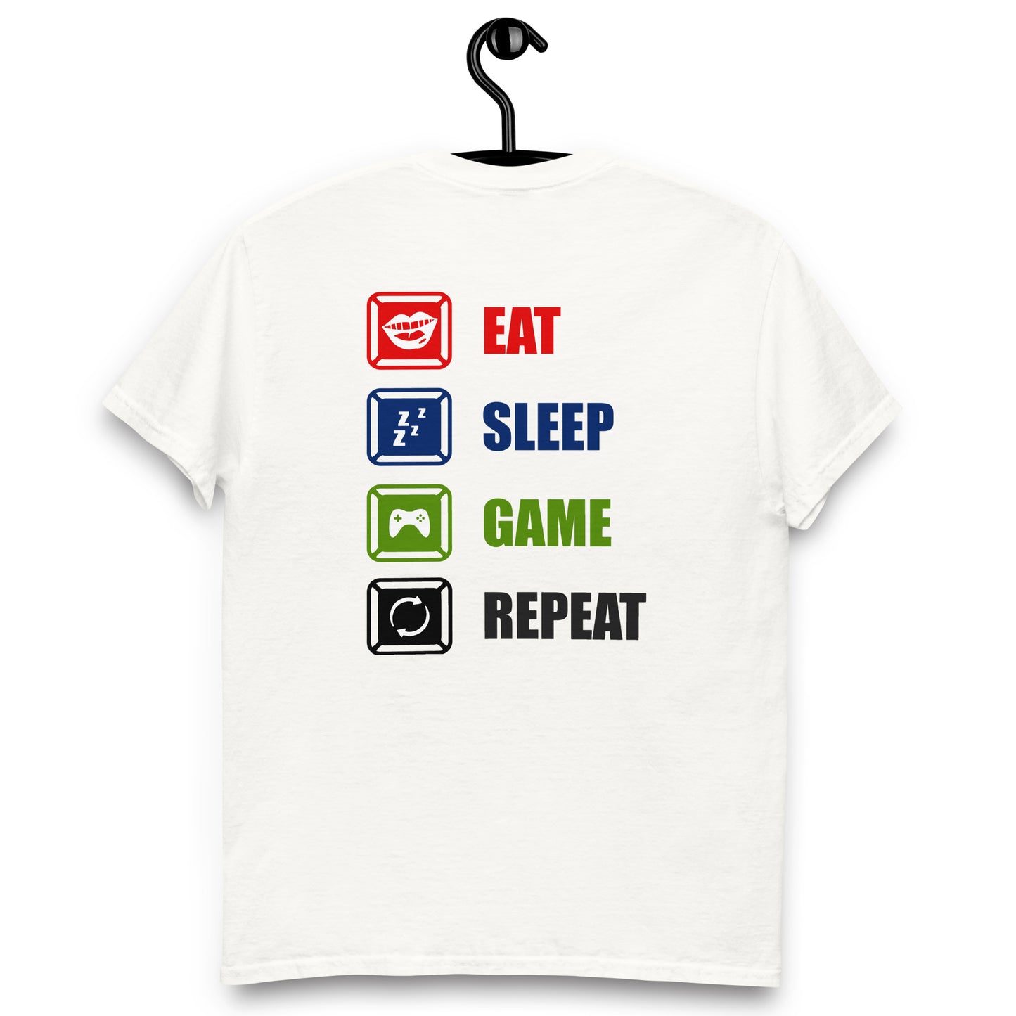 Remera Eat Sleep Game Repeat