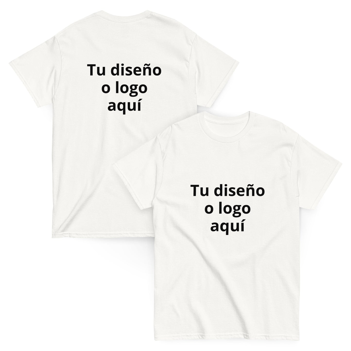 Remera personalizada frente y espalda